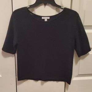 Black Cropped Sweater